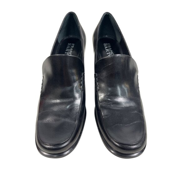 Franco Sarto Womens Black Nolan Tailored Heeled Loafers Sz 8 - Picture 5 of 12